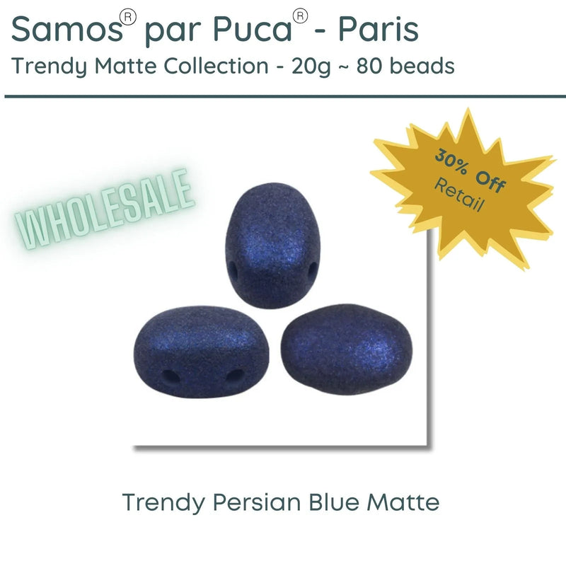 WHOLESALE, Samos par Puca, 20g., Trendy Matte Collection, 10 colors - The Argus Collection