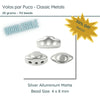 WHOLESALE. Volos Beads par Puca in Silver Aluminum Matte Color, 20 grams of beads. - The Argus Collection