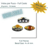 WHOLESALE. Volos Beads par Puca in Full Marea Color, 20 grams of beads. - The Argus Collection