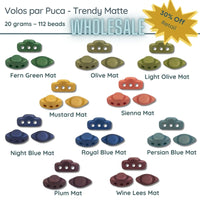 WHOLESALE, Volos par Puca, 20g, Trendy Matte Collection, 10 colors - The Argus Collection