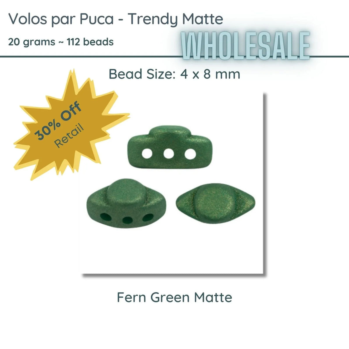 WHOLESALE, Volos par Puca, 20g, Trendy Matte Collection, 10 colors - The Argus Collection