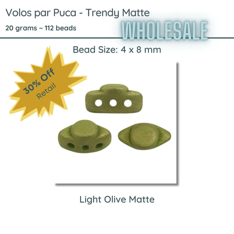 WHOLESALE, Volos par Puca, 20g, Trendy Matte Collection, 10 colors - The Argus Collection