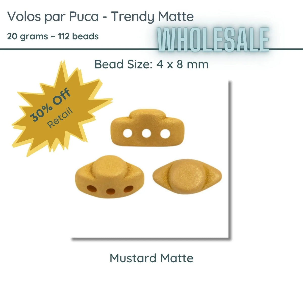 WHOLESALE, Volos par Puca, 20g, Trendy Matte Collection, 10 colors - The Argus Collection