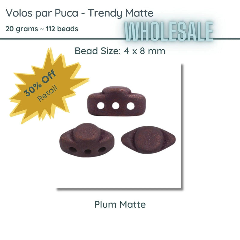 WHOLESALE, Volos par Puca, 20g, Trendy Matte Collection, 10 colors - The Argus Collection