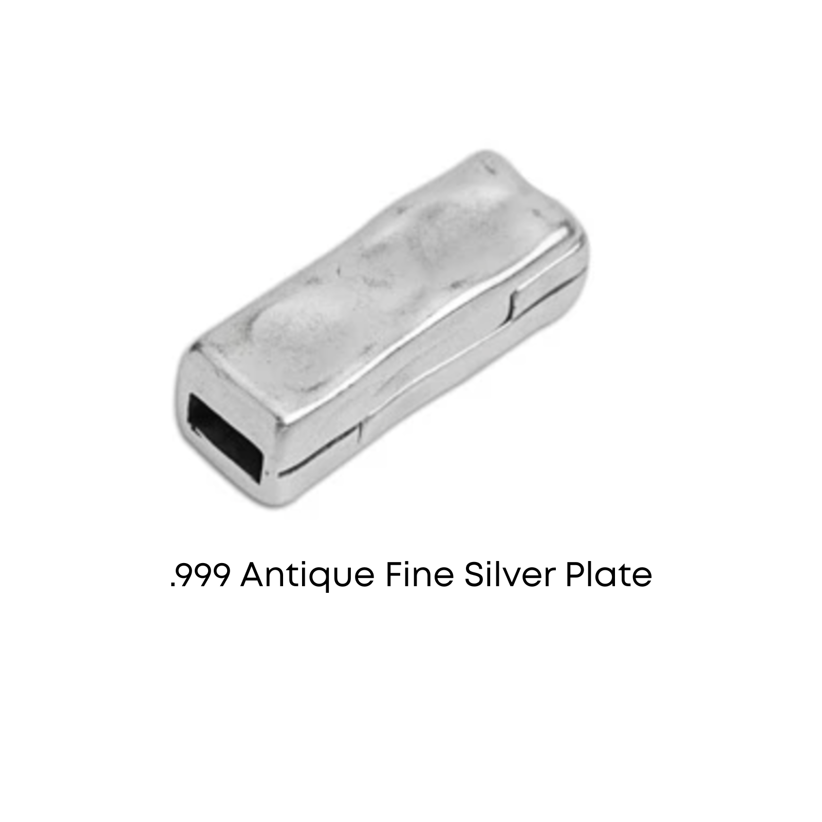 Wave Magnetic Clasp for 5mm Flat Leather or Cork