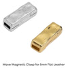 Wave Magnetic Clasp for 5mm Flat Leather or Cork