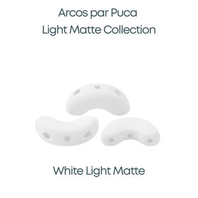 Arcos par Puca Beads, Light Matte Collection, 8 Colors