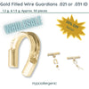 Gold-Filled Wire Guardians, Wholesale, .021 or .031" I.D. Approx. 50 Pcs.