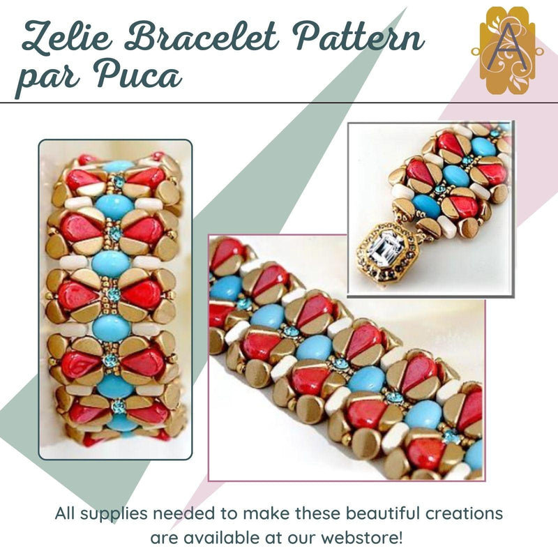 Zelie Bracelet Pattern Par Puca - The Argus Collection