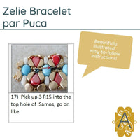 Zelie Bracelet Pattern Par Puca - The Argus Collection