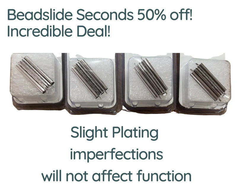 Beadslide Bonanza, Seconds with slight Plating Imperfections, 50% Off - The Argus Collection