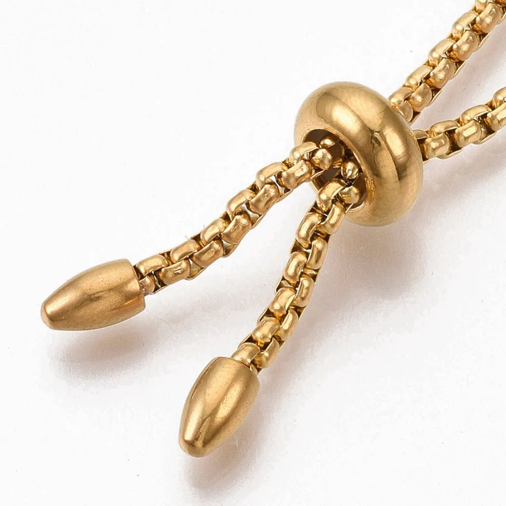 Bolo Bracelet Chain with Teardrop, 304 Stainless Steel, Medium Chain - The Argus Collection