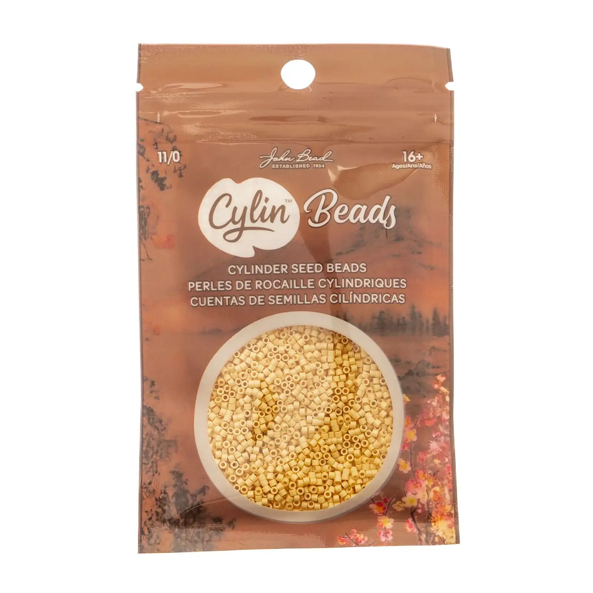 Cylin™ Beads 11/0, CY11-1098 Opaque Light Topaz, 25g - Cylin™ Beads 11/0, CY11-1098 Opaque Light Topaz, 25g - Default Title , The Argus Collection