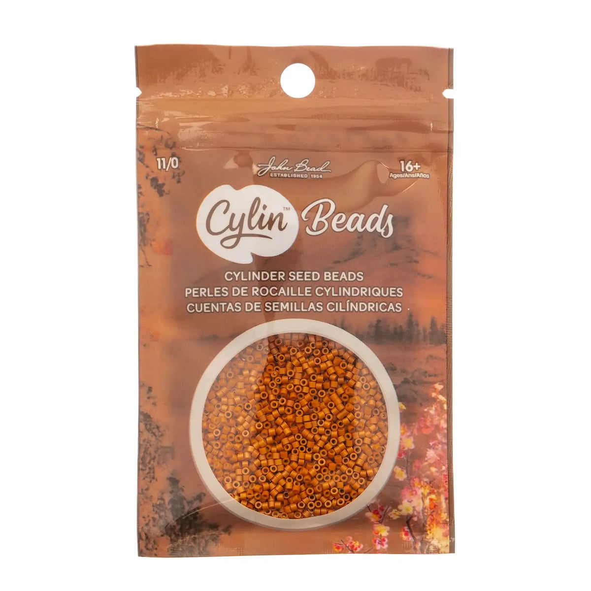 Cylin™ Beads 11/0, CY11-1099 Opaque Pumpkin Orange, 25g - Cylin™ Beads 11/0, CY11-1099 Opaque Pumpkin Orange, 25g - Default Title , The Argus Collection