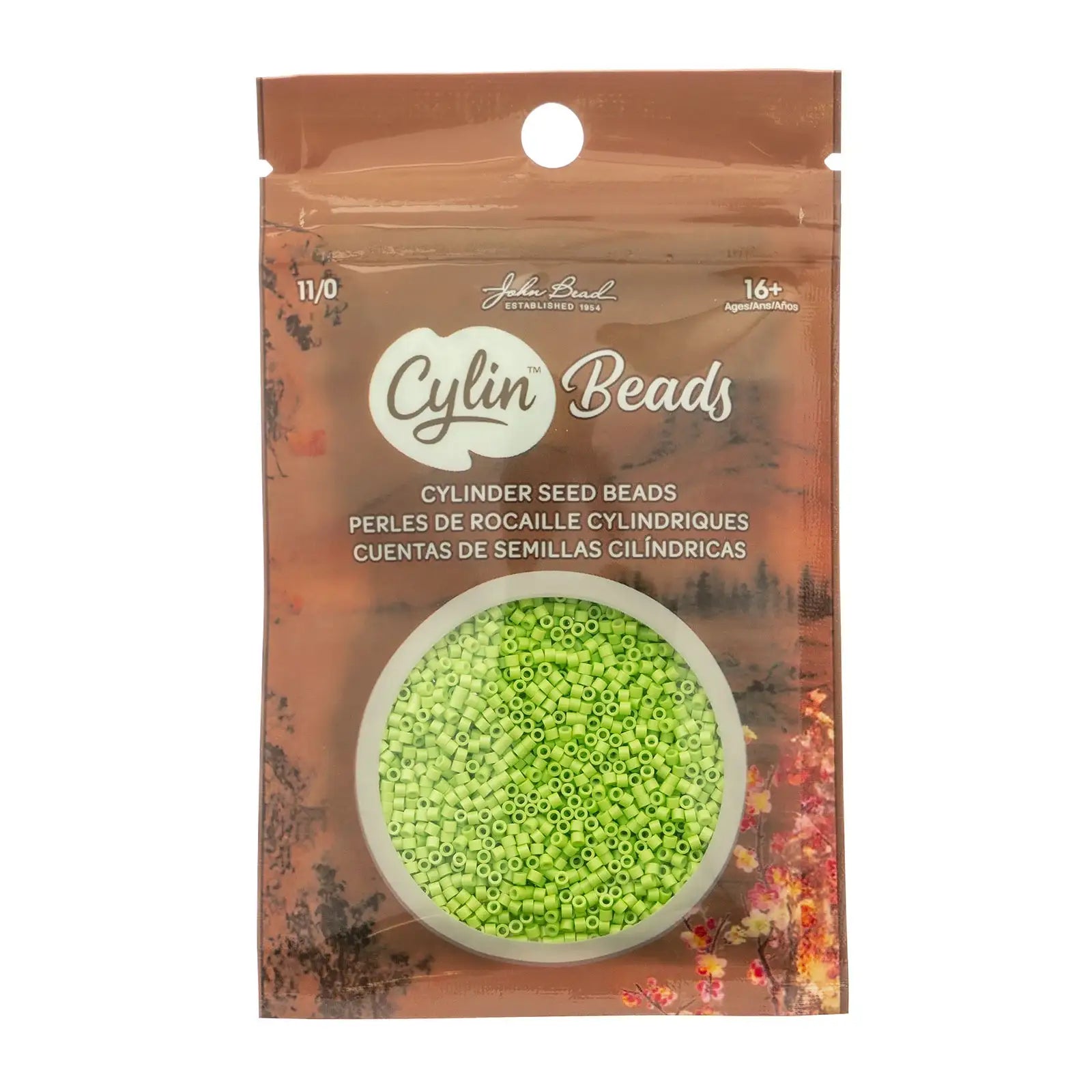 Cylin™ Beads 11/0, CY11-1103 Opaque Green Neon, 25g - Cylin™ Beads 11/0, CY11-1103 Opaque Green Neon, 25g - Default Title , The Argus Collection