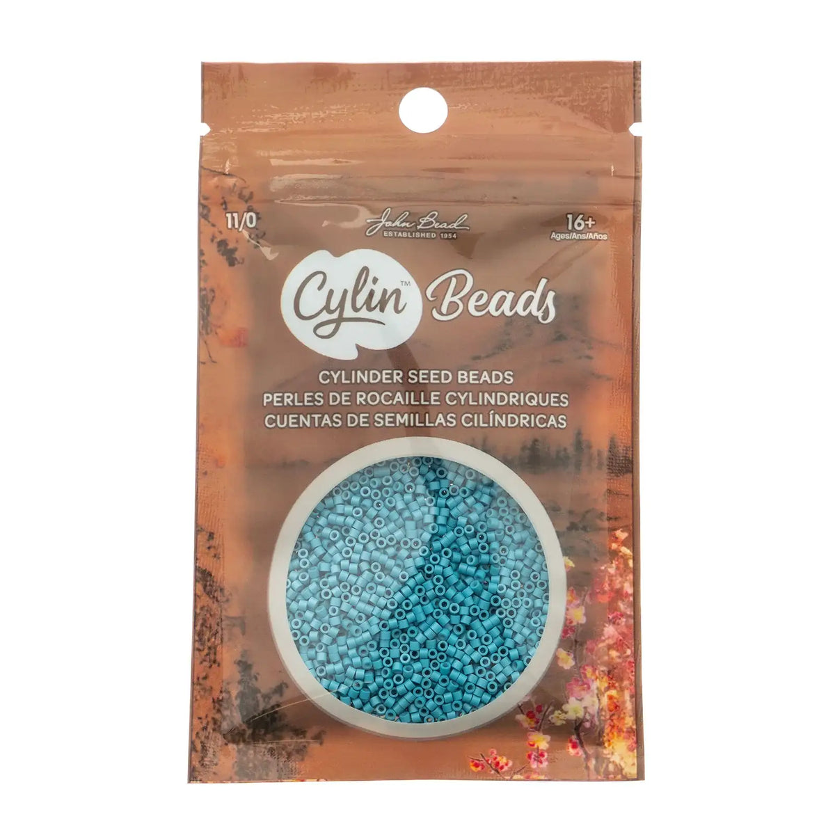Cylin™ Beads 11/0, CY11-1107 Opaque Blue Lagoon, 25g - Cylin™ Beads 11/0, CY11-1107 Opaque Blue Lagoon, 25g - Default Title , The Argus Collection