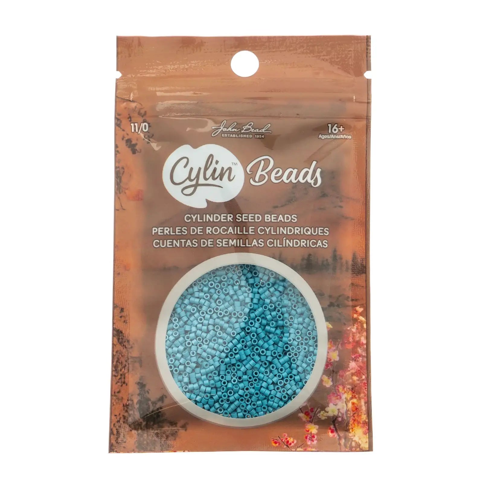 Cylin™ Beads 11/0, CY11-1107 Opaque Blue Lagoon, 25g - Cylin™ Beads 11/0, CY11-1107 Opaque Blue Lagoon, 25g - Default Title , The Argus Collection