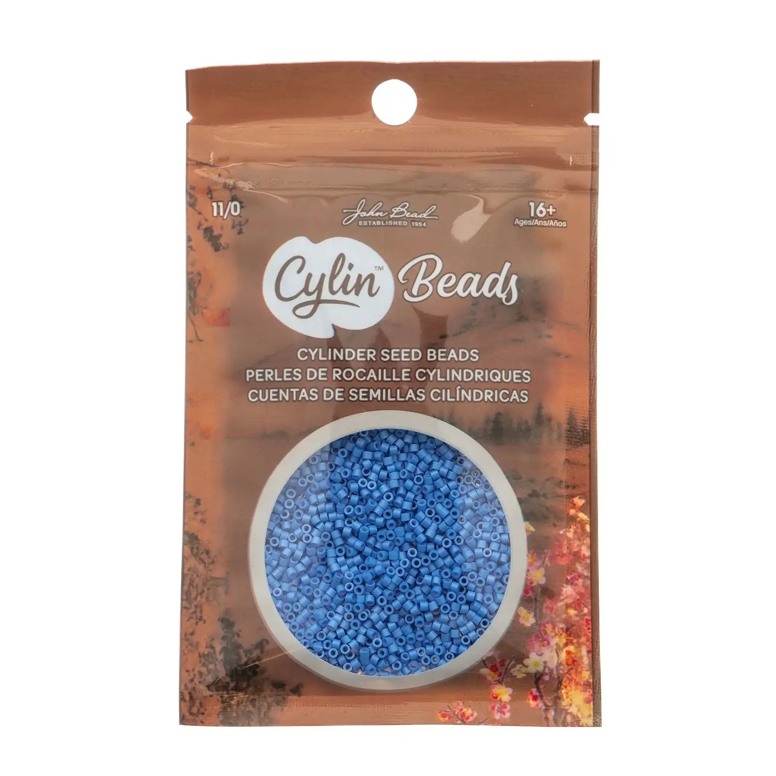 Cylin™ Beads 11/0, CY11-1108 Opaque Blue Cerulean, 25g - Cylin™ Beads 11/0, CY11-1108 Opaque Blue Cerulean, 25g - Default Title , The Argus Collection