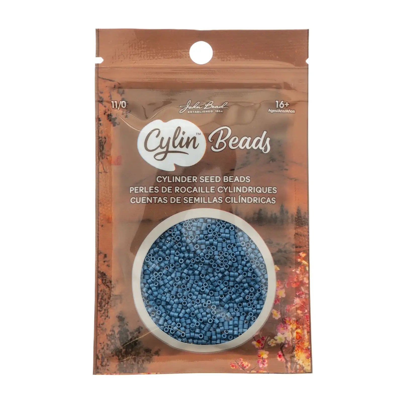 Cylin™ Beads 11/0, CY11-1109 Opaque Denim Blue, 25g - Cylin™ Beads 11/0, CY11-1109 Opaque Denim Blue, 25g - Default Title , The Argus Collection