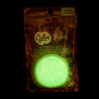 Cylin™ Beads 11/0, CY11-1114 Glow in Dark AB White to Green, 25g - Cylin™ Beads 11/0, CY11-1114 Glow in Dark AB White to Green, 25g - Default Title , The Argus Collection