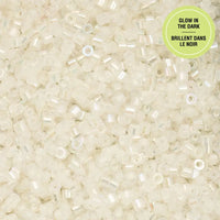 Cylin™ Beads 11/0, CY11-1114 Glow in Dark AB White to Green, 25g - Cylin™ Beads 11/0, CY11-1114 Glow in Dark AB White to Green, 25g - Default Title , The Argus Collection