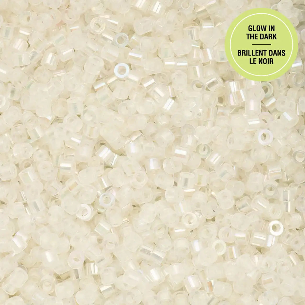 Cylin™ Beads 11/0, CY11-1114 Glow in Dark AB White to Green, 25g - Cylin™ Beads 11/0, CY11-1114 Glow in Dark AB White to Green, 25g - Default Title , The Argus Collection