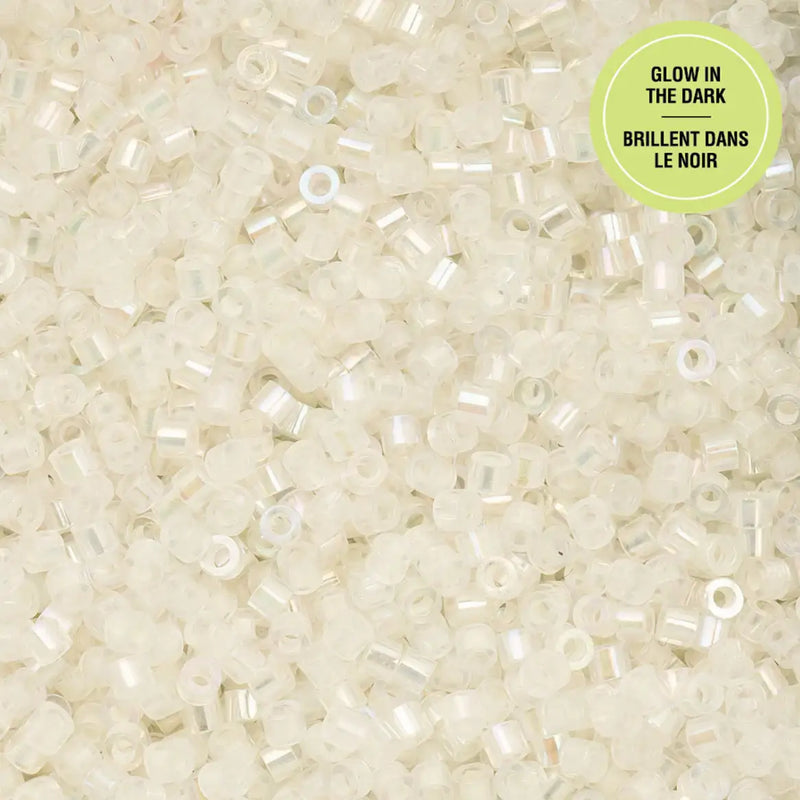 Cylin™ Beads 11/0, CY11-1114 Glow in Dark AB White to Green, 25g - Cylin™ Beads 11/0, CY11-1114 Glow in Dark AB White to Green, 25g - Default Title , The Argus Collection