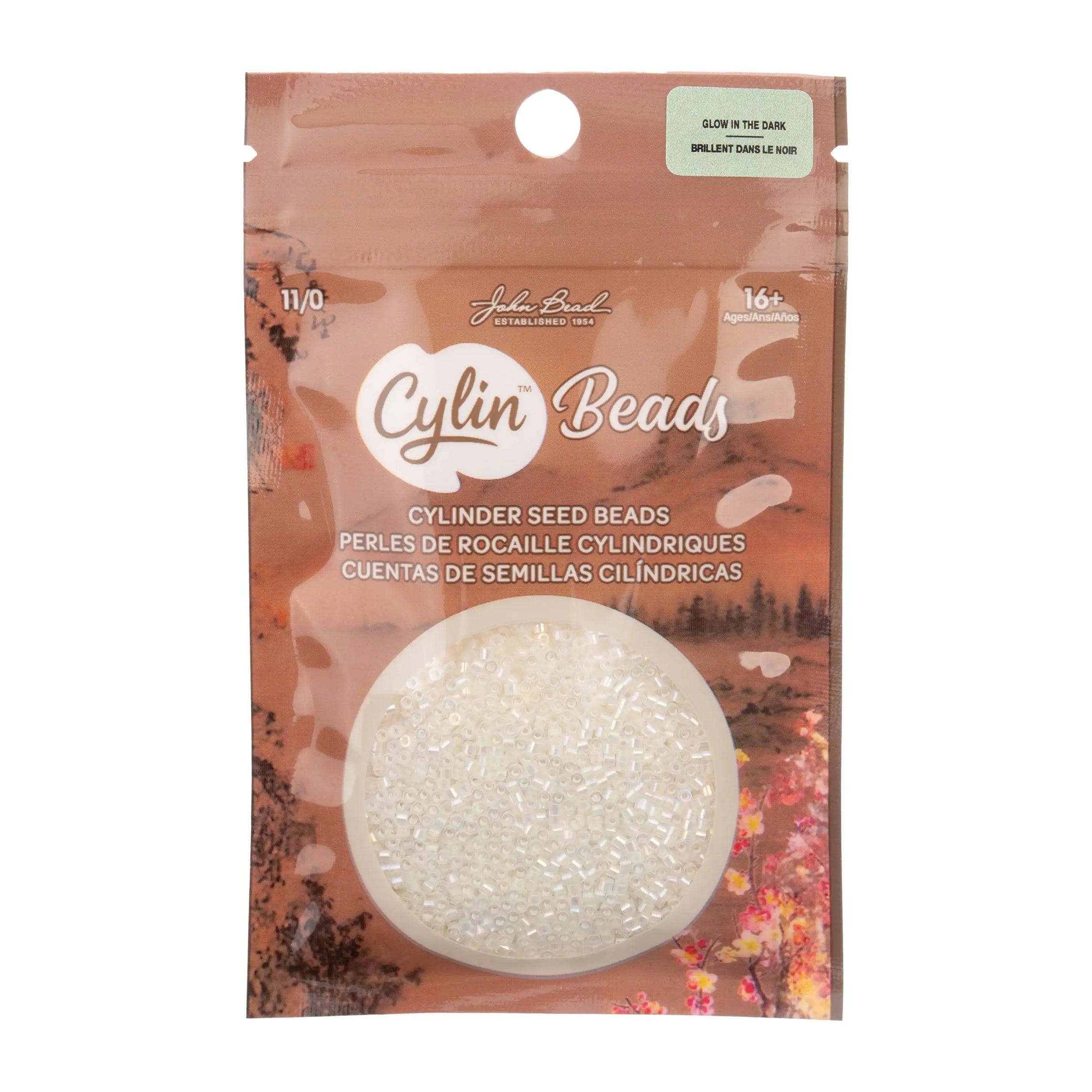 Cylin™ Beads 11/0, CY11-1114 Glow in Dark AB White to Green, 25g - Cylin™ Beads 11/0, CY11-1114 Glow in Dark AB White to Green, 25g - Default Title , The Argus Collection