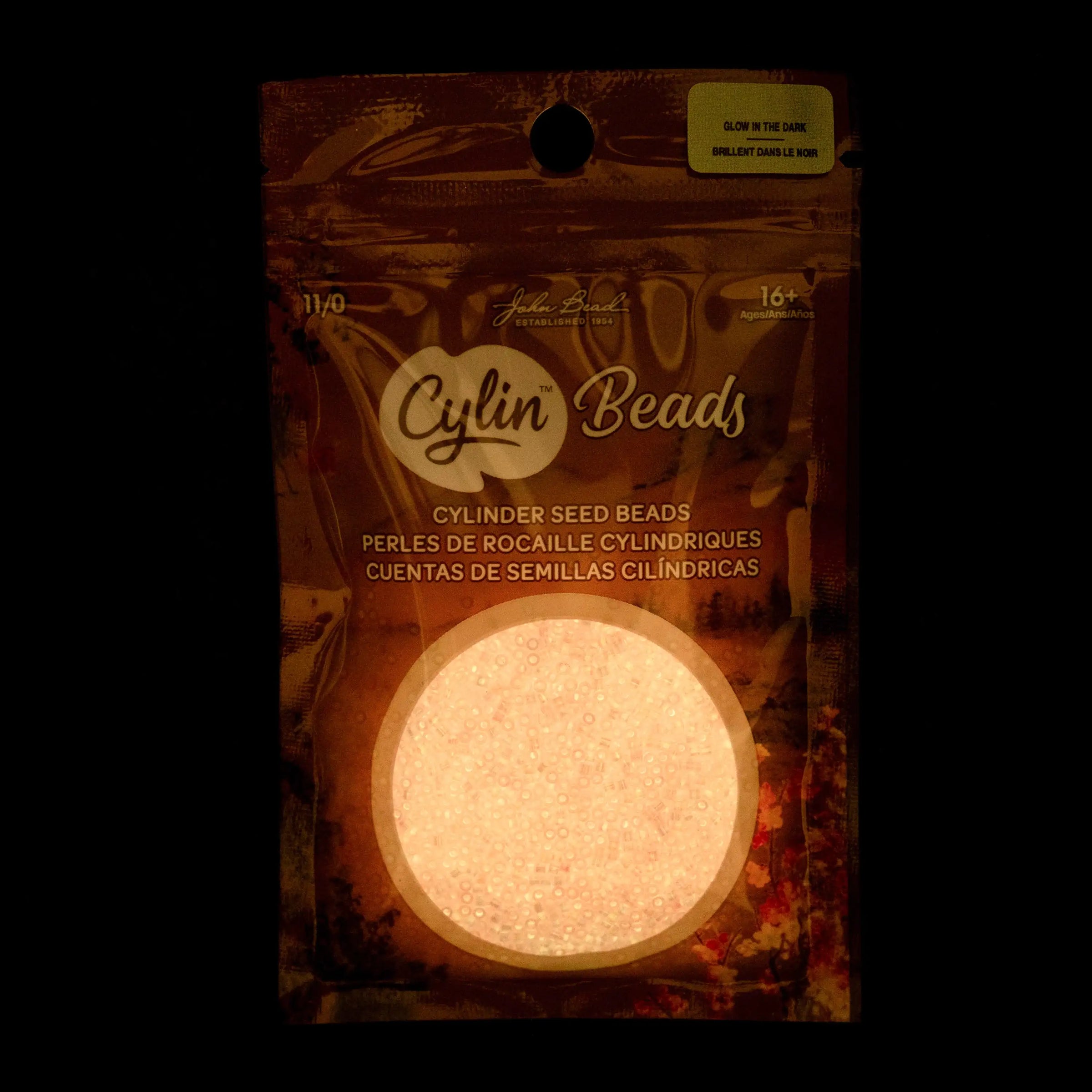 Cylin™ Beads 11/0, CY11-1117 Glow in Dark AB Pink, 25g - Cylin™ Beads 11/0, CY11-1117 Glow in Dark AB Pink, 25g - Default Title , The Argus Collection