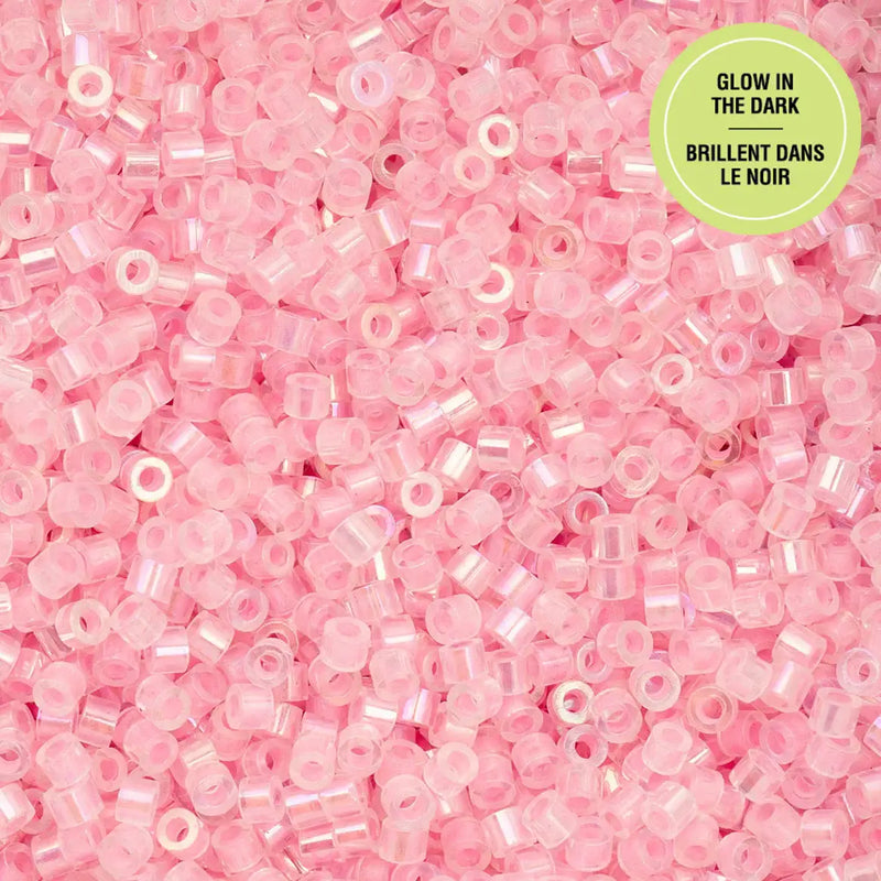 Cylin™ Beads 11/0, CY11-1117 Glow in Dark AB Pink, 25g - Cylin™ Beads 11/0, CY11-1117 Glow in Dark AB Pink, 25g - Default Title , The Argus Collection