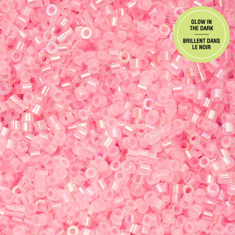 Cylin™ Beads 11/0, CY11-1119 Glow in Dark AB Rose, 25g - Cylin™ Beads 11/0, CY11-1119 Glow in Dark AB Rose, 25g - Default Title , The Argus Collection