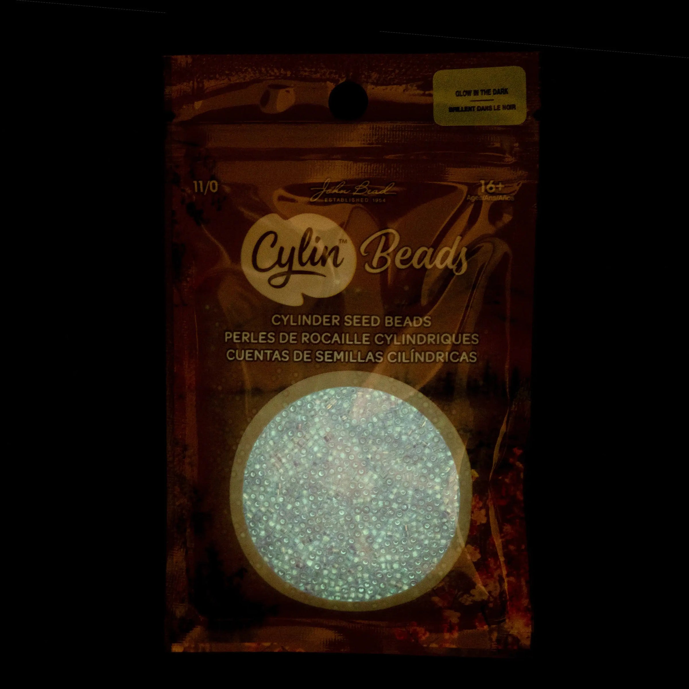 Cylin™ Beads 11/0, CY11-1121 Glow in Dark AB Purple, 25g - Cylin™ Beads 11/0, CY11-1121 Glow in Dark AB Purple, 25g - Default Title , The Argus Collection