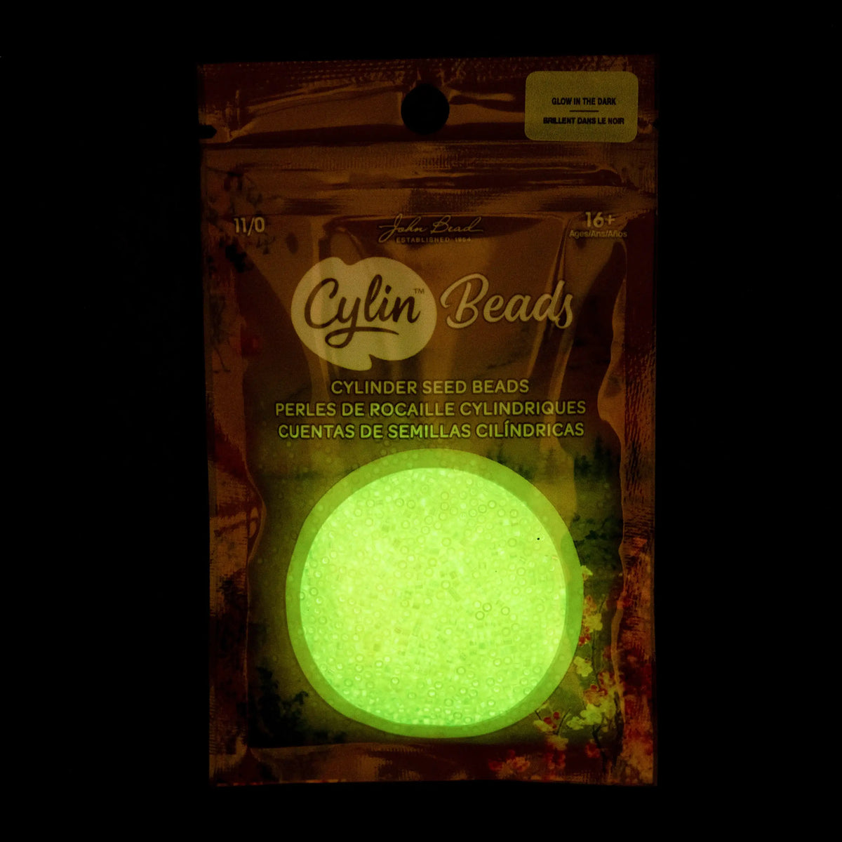 Cylin™ Beads 11/0, CY11-1122 Glow in Dark AB Yellow, 25g - Cylin™ Beads 11/0, CY11-1122 Glow in Dark AB Yellow, 25g - Default Title , The Argus Collection