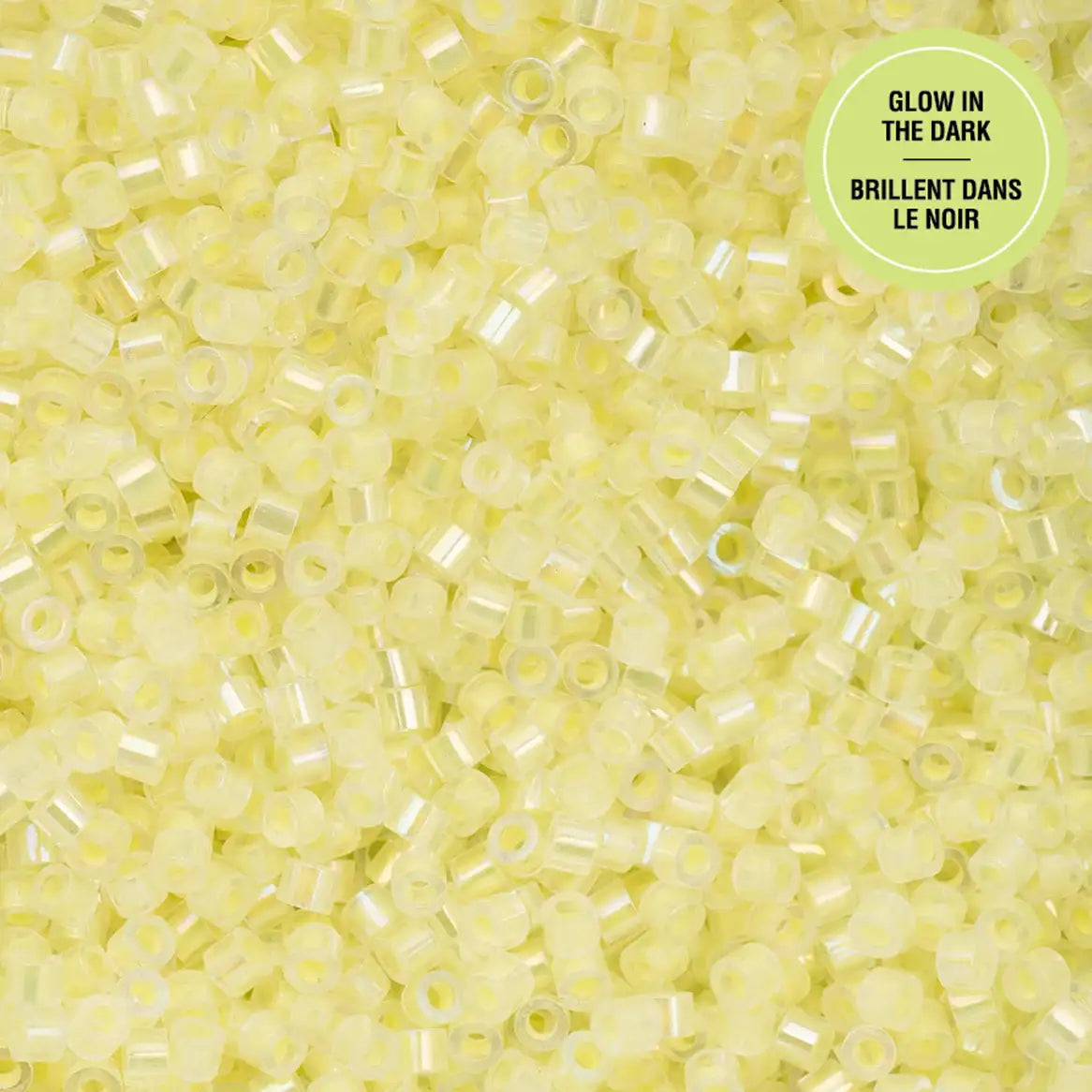 Cylin™ Beads 11/0, CY11-1122 Glow in Dark AB Yellow, 25g - Cylin™ Beads 11/0, CY11-1122 Glow in Dark AB Yellow, 25g - Default Title , The Argus Collection