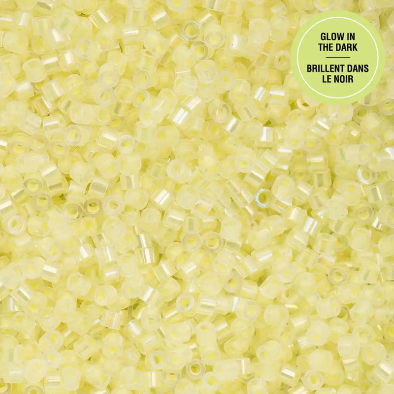 Cylin™ Beads 11/0, CY11-1122 Glow in Dark AB Yellow, 25g - Cylin™ Beads 11/0, CY11-1122 Glow in Dark AB Yellow, 25g - Default Title , The Argus Collection