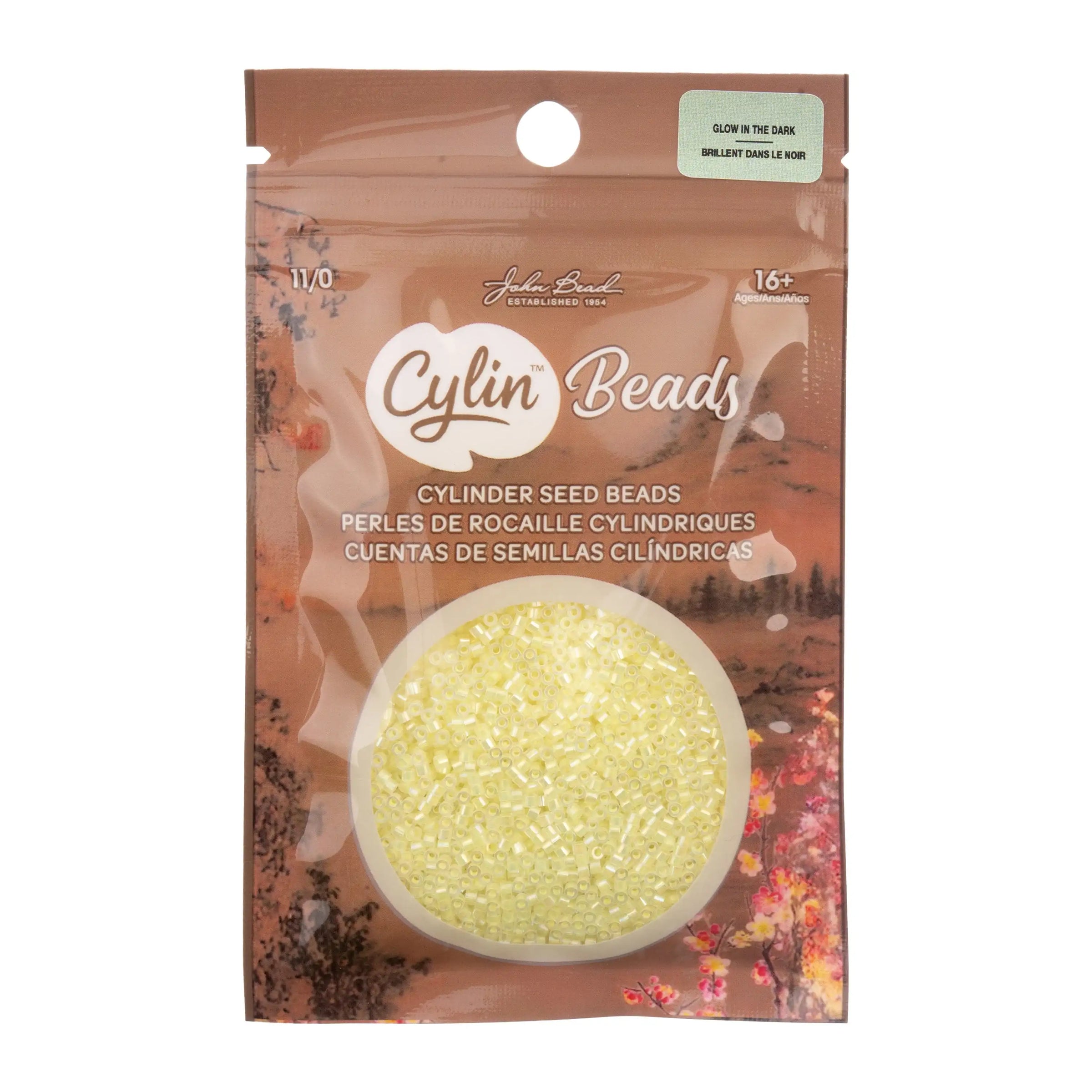 Cylin™ Beads 11/0, CY11-1122 Glow in Dark AB Yellow, 25g - Cylin™ Beads 11/0, CY11-1122 Glow in Dark AB Yellow, 25g - Default Title , The Argus Collection