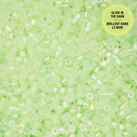 Cylin™ Beads 11/0, CY11-1124 Glow in Dark AB Light Green, 25g - Cylin™ Beads 11/0, CY11-1124 Glow in Dark AB Light Green, 25g - Default Title , The Argus Collection