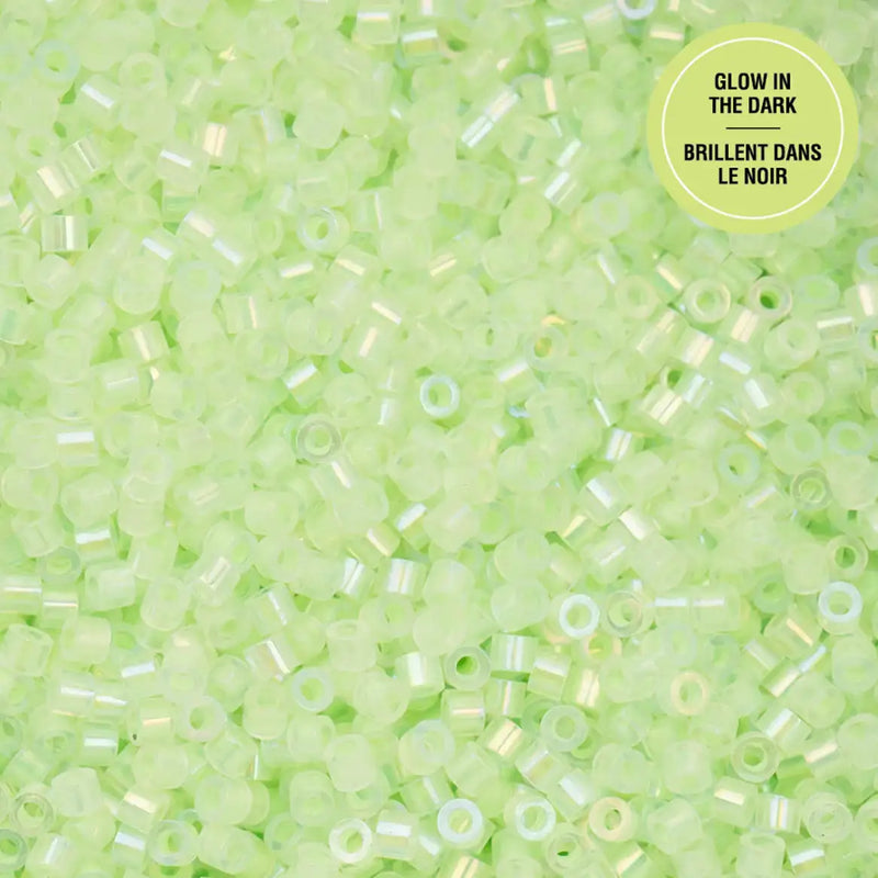 Cylin™ Beads 11/0, CY11-1124 Glow in Dark AB Light Green, 25g - Cylin™ Beads 11/0, CY11-1124 Glow in Dark AB Light Green, 25g - Default Title , The Argus Collection