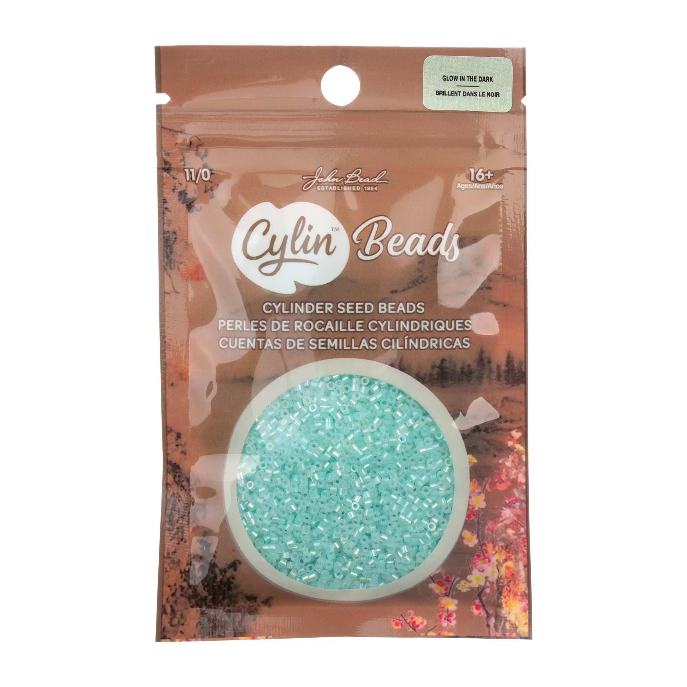 Cylin™ Beads 11/0, CY11-1125 Glow in Dark AB Green, 25g - Cylin™ Beads 11/0, CY11-1125 Glow in Dark AB Green, 25g - Default Title , The Argus Collection