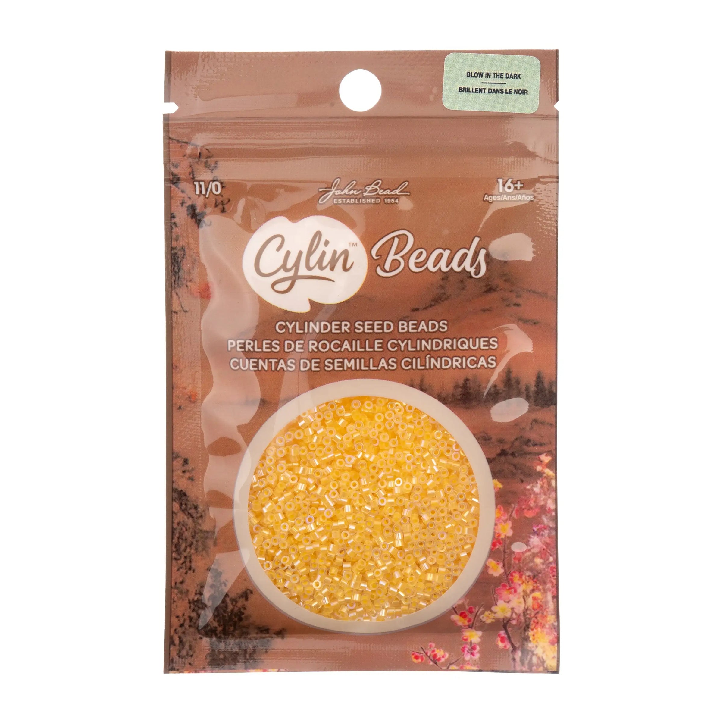 Cylin™ Beads 11/0, CY11-1126 Glow in Dark AB Gold Yellow, 25g - Cylin™ Beads 11/0, CY11-1126 Glow in Dark AB Gold Yellow, 25g - Default Title , The Argus Collection