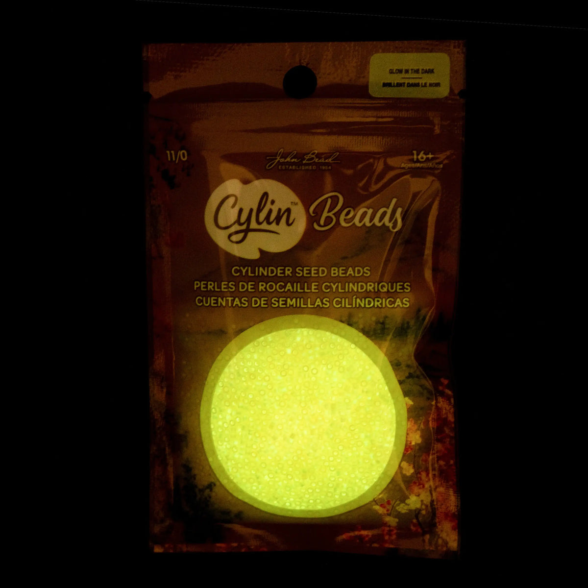 Cylin™ Beads 11/0, CY11-1127 Glow in Dark AB Light Yellow, 25g - Cylin™ Beads 11/0, CY11-1127 Glow in Dark AB Light Yellow, 25g - Default Title , The Argus Collection