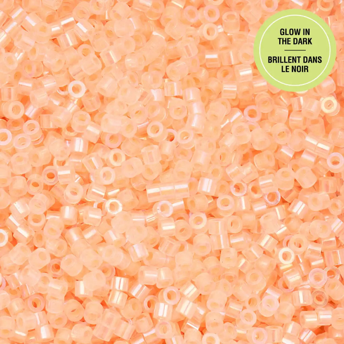 Cylin™ Beads 11/0, CY11-1128 Glow in Dark AB Orange, 25g - Cylin™ Beads 11/0, CY11-1128 Glow in Dark AB Orange, 25g - Default Title , The Argus Collection