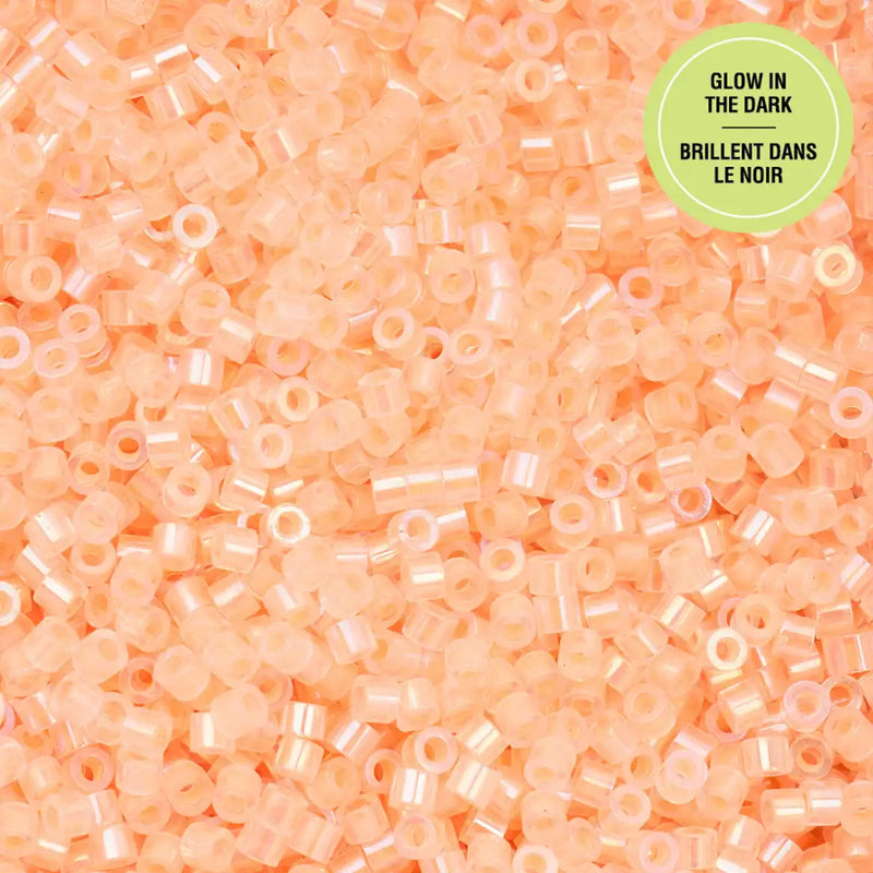 Cylin™ Beads 11/0, CY11-1128 Glow in Dark AB Orange, 25g - Cylin™ Beads 11/0, CY11-1128 Glow in Dark AB Orange, 25g - Default Title , The Argus Collection