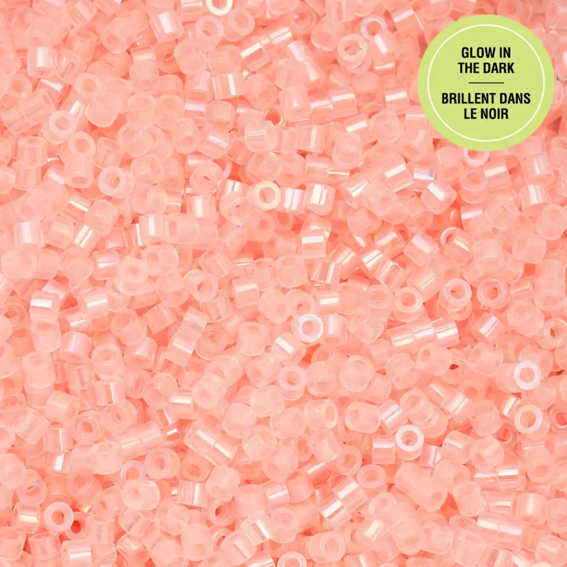 Cylin™ Beads 11/0, CY11-1129 Glow in Dark AB Coral, 25g - Cylin™ Beads 11/0, CY11-1129 Glow in Dark AB Coral, 25g - Default Title , The Argus Collection