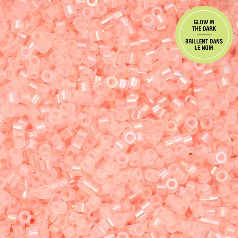 Cylin™ Beads 11/0, CY11-1129 Glow in Dark AB Coral, 25g - Cylin™ Beads 11/0, CY11-1129 Glow in Dark AB Coral, 25g - Default Title , The Argus Collection