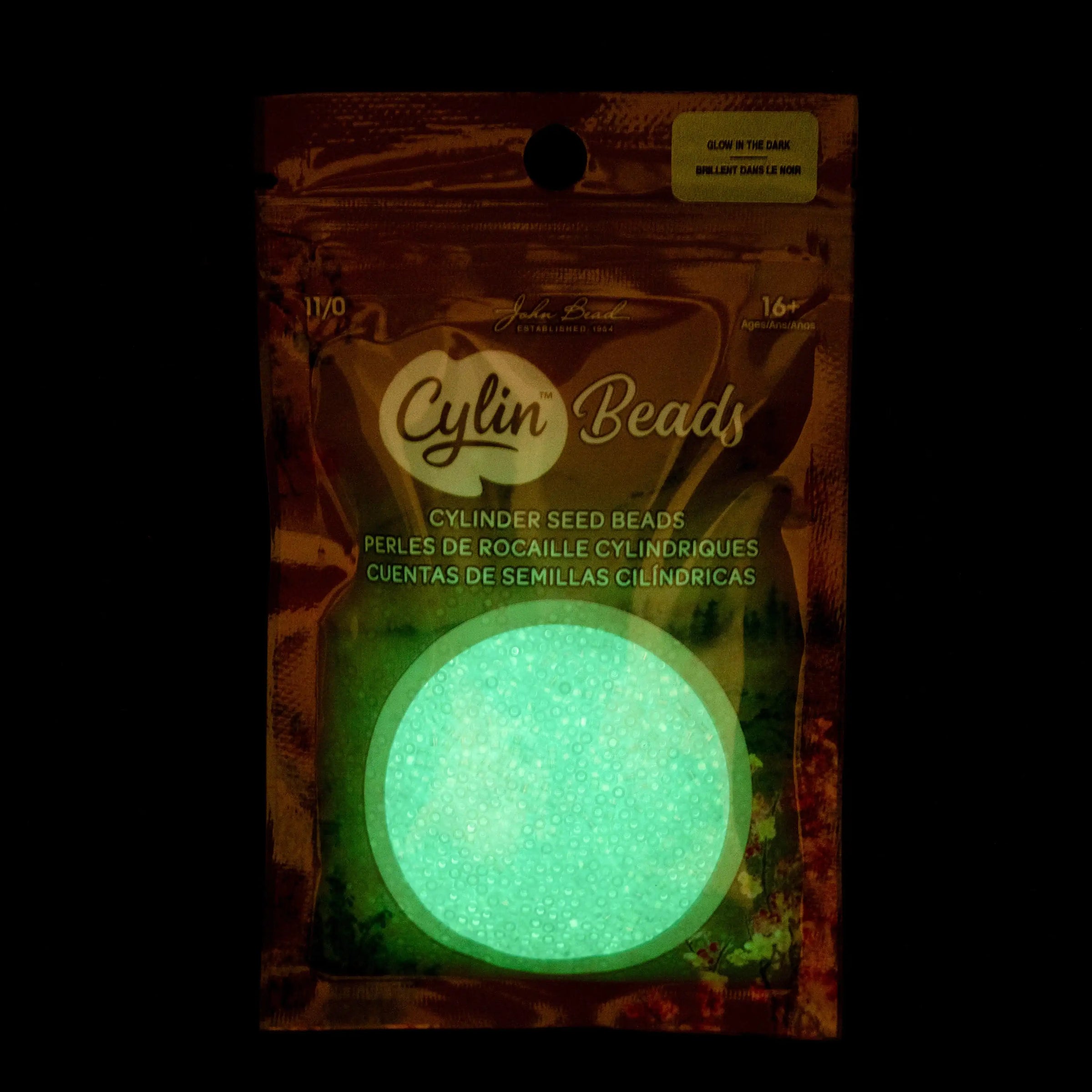 Cylin™ Beads 11/0, CY11-1130 Glow in Dark AB Blue, 25g - Cylin™ Beads 11/0, CY11-1130 Glow in Dark AB Blue, 25g - Default Title , The Argus Collection