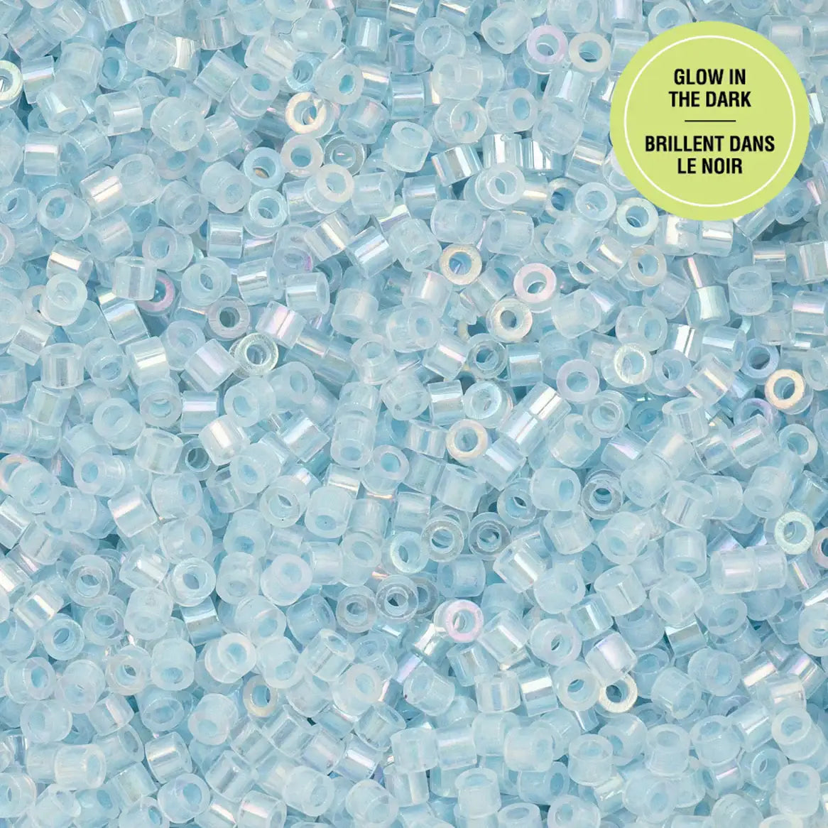 Cylin™ Beads 11/0, CY11-1130 Glow in Dark AB Blue, 25g - Cylin™ Beads 11/0, CY11-1130 Glow in Dark AB Blue, 25g - Default Title , The Argus Collection