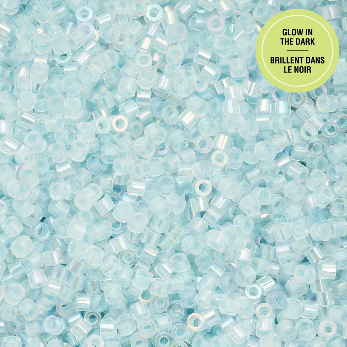 Cylin™ Beads 11/0, CY11-1131 Glow in Dark AB Sky, 25g - Cylin™ Beads 11/0, CY11-1131 Glow in Dark AB Sky, 25g - Default Title , The Argus Collection