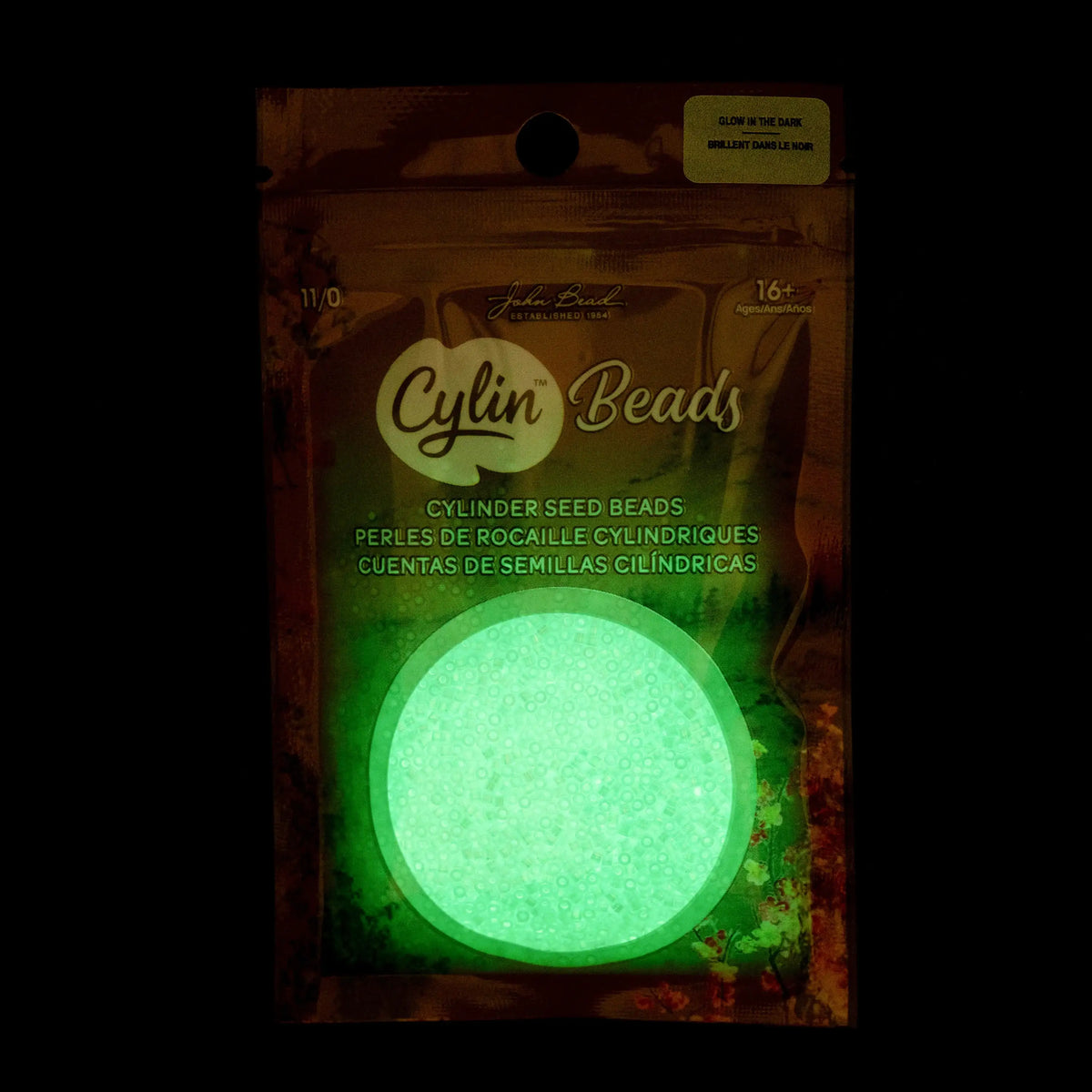 Cylin™ Beads 11/0, CY11-1132 Glow in Dark AB Turquoise, 25g - Cylin™ Beads 11/0, CY11-1132 Glow in Dark AB Turquoise, 25g - Default Title , The Argus Collection