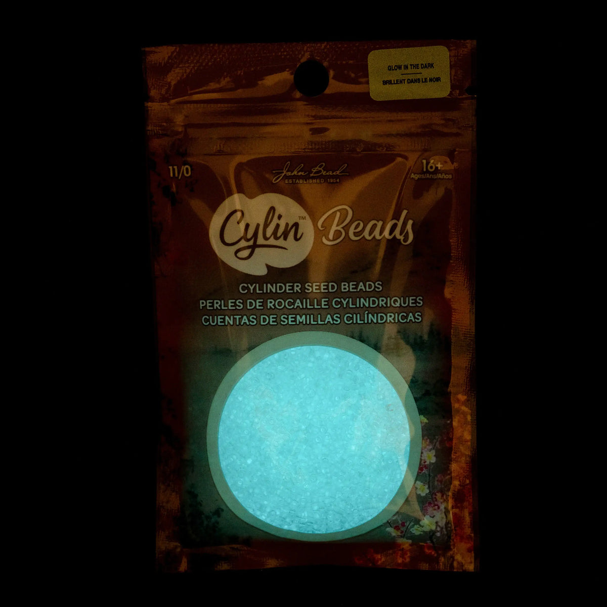 Cylin™ Beads 11/0, CY11-1135 Glow in Dark White to Turquoise, 25g - Cylin™ Beads 11/0, CY11-1135 Glow in Dark White to Turquoise, 25g - Default Title , The Argus Collection